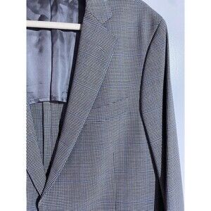 Brooks Brothers Blazer 40R Gray Wool Regent Windowpane Brookscool Sport Coat